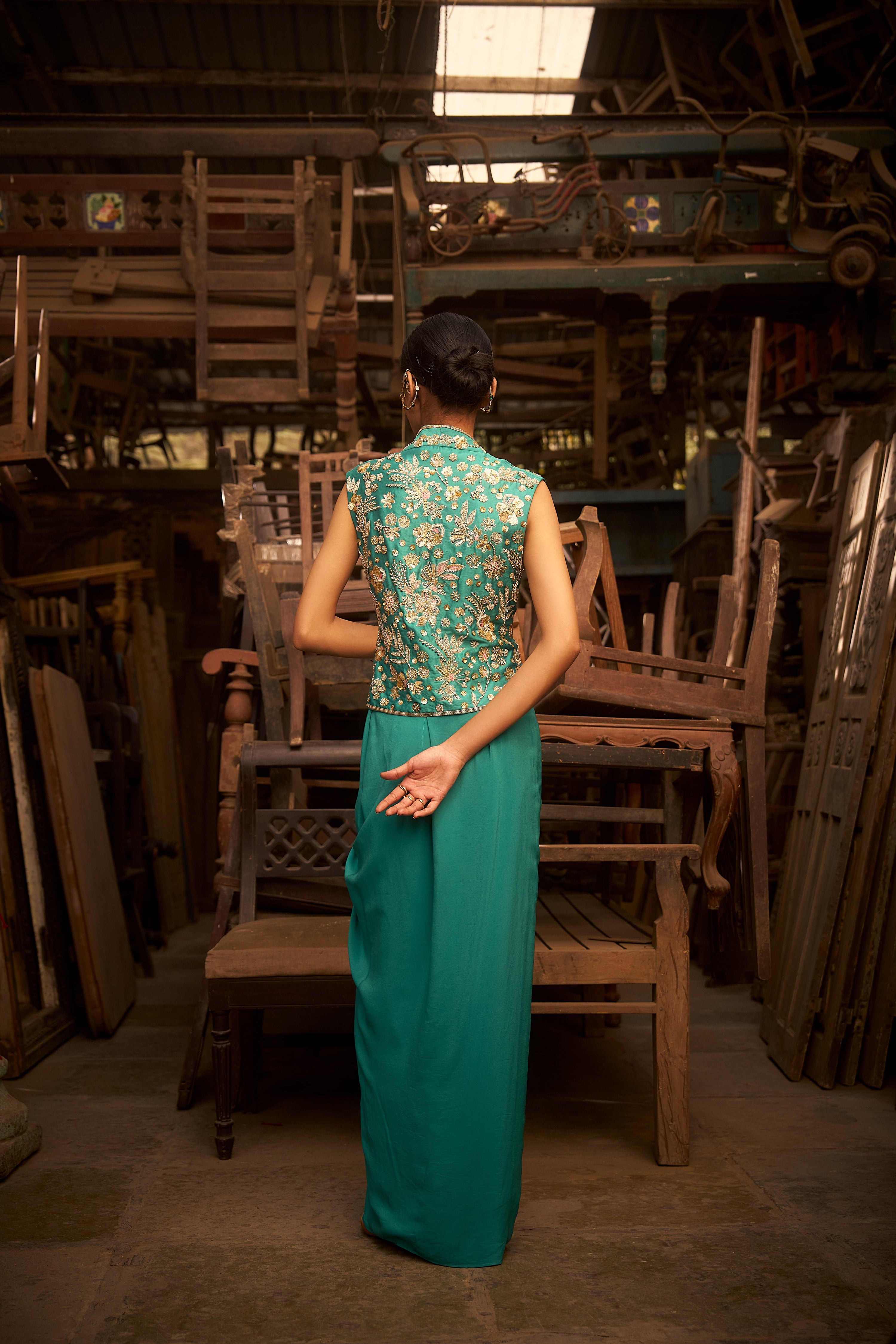 Turquoise Drape