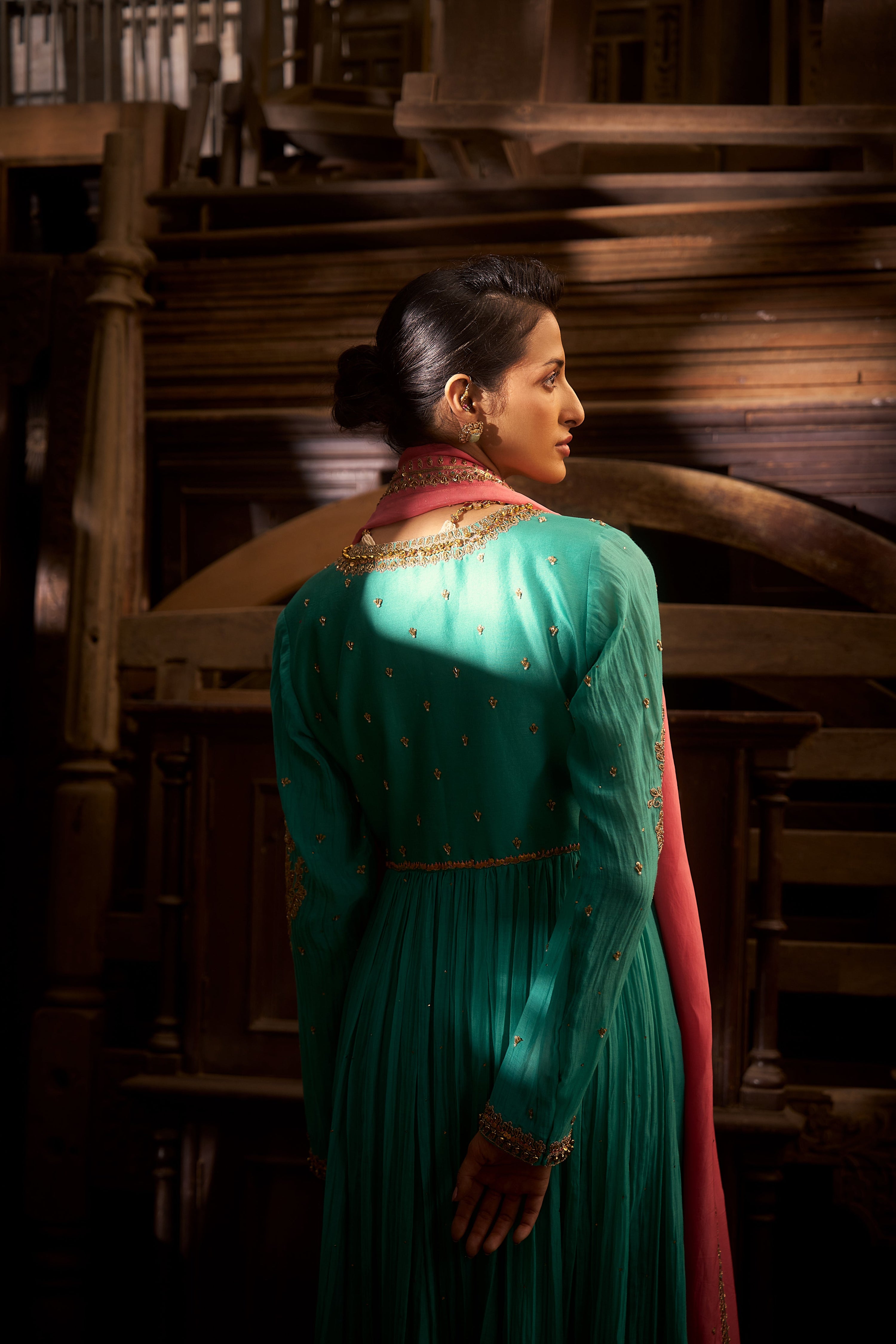 Aqua Marine Anarkali