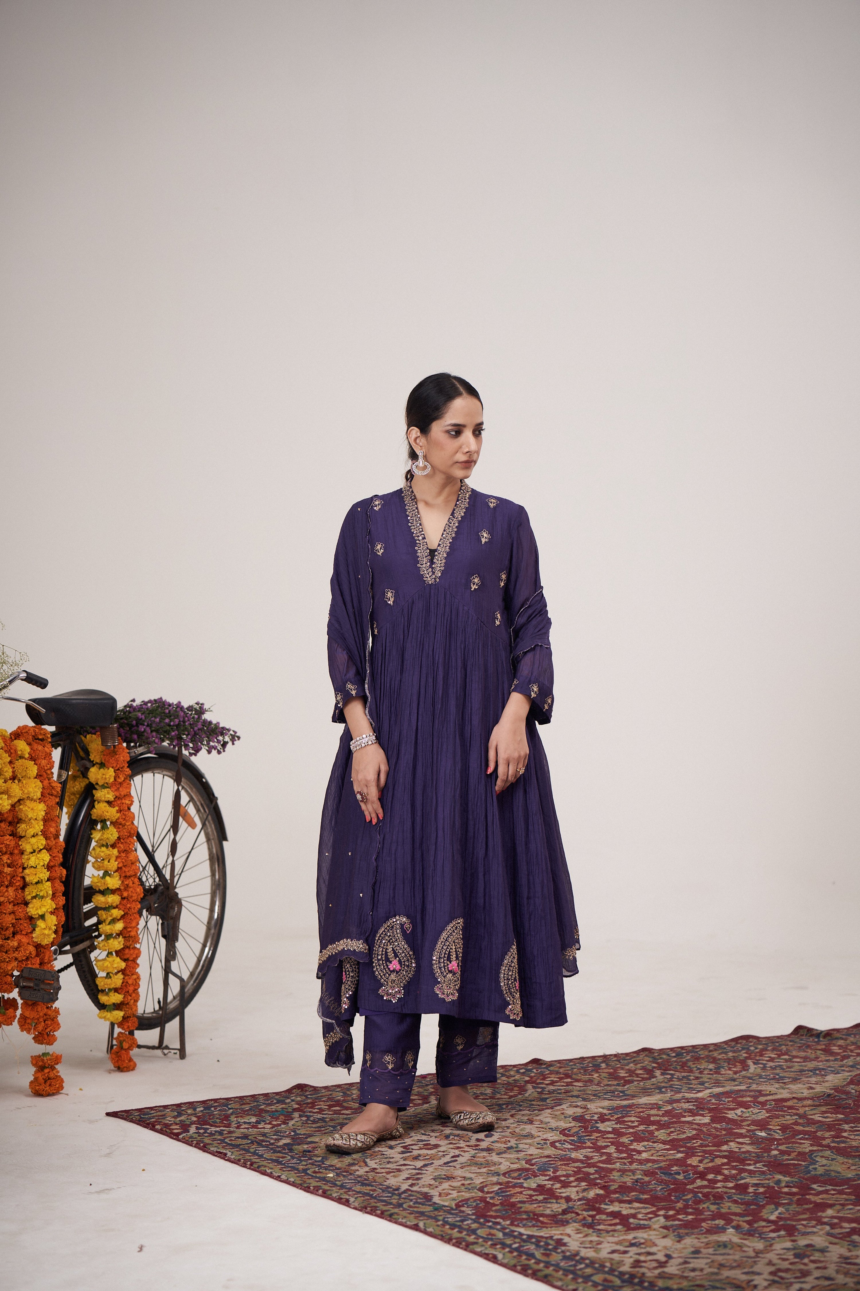 Mor Kurta Pant Set