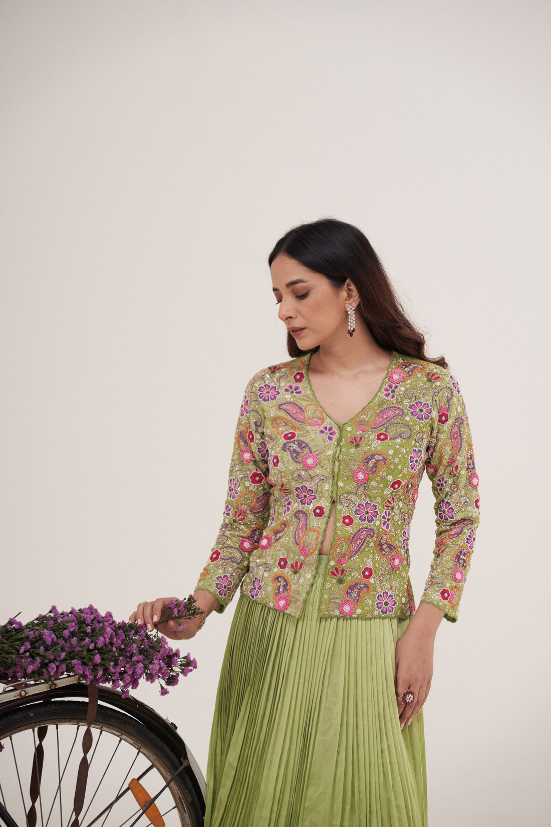 Bagicha Leela Jacket Ghagra Set