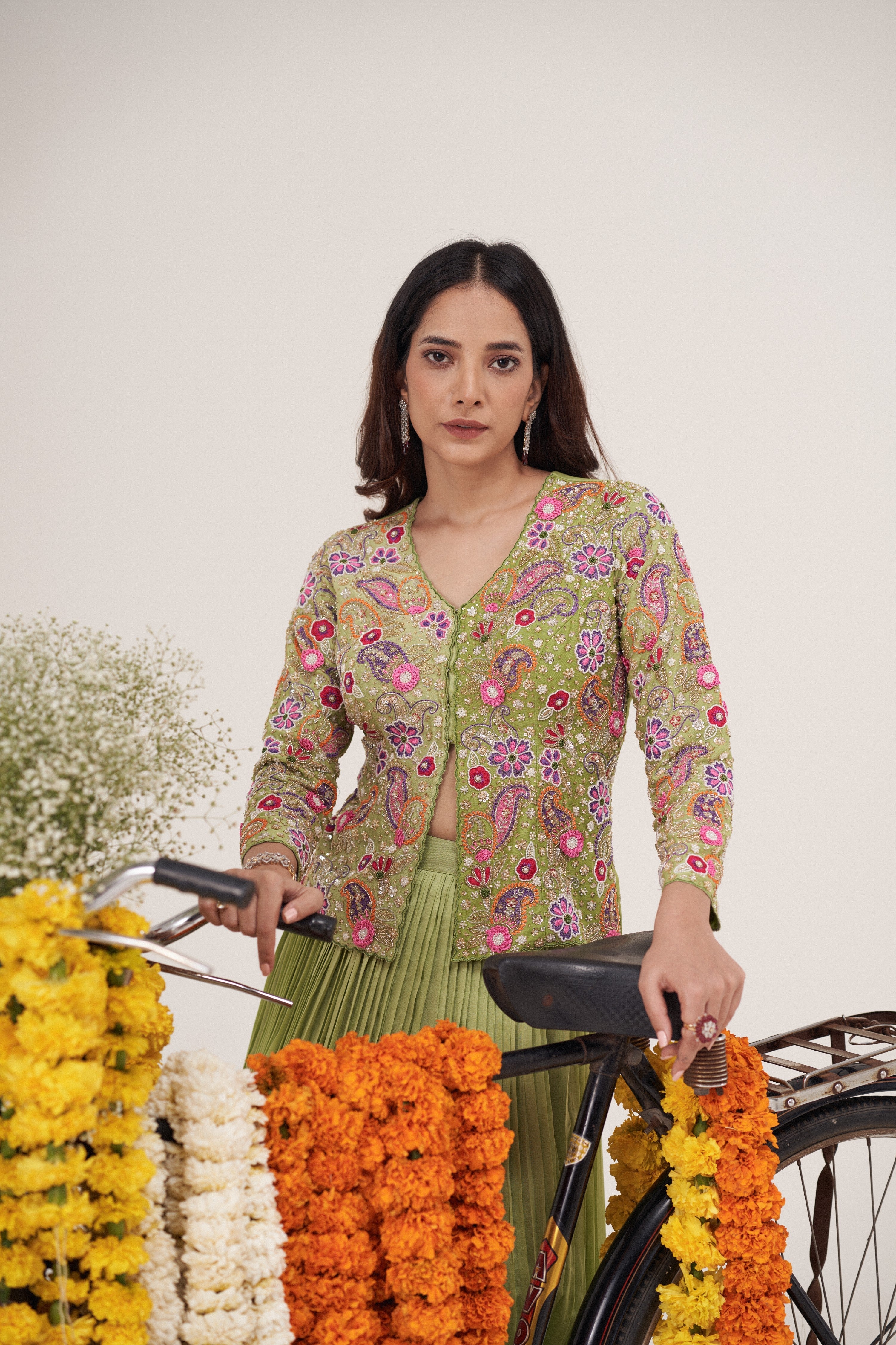 Bagicha Leela Jacket Ghagra Set