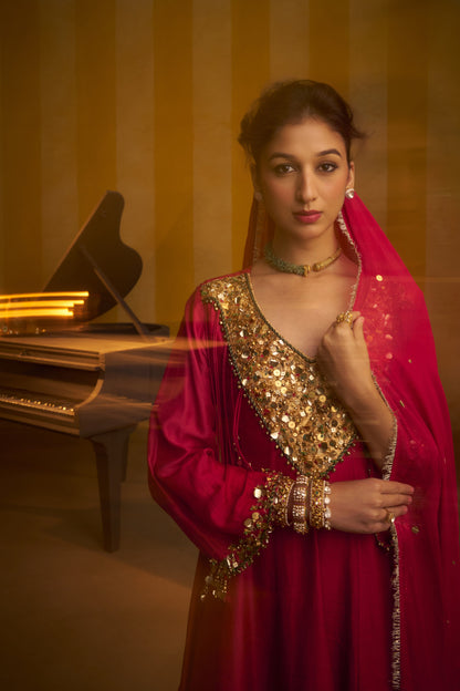 Surkh Gul kurta set