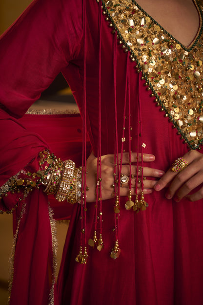 Surkh Gul kurta set