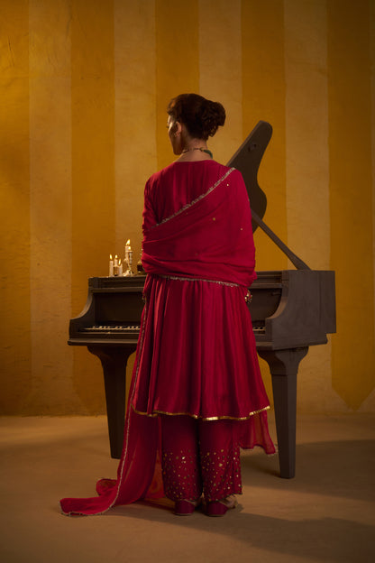 Surkh Gul kurta set