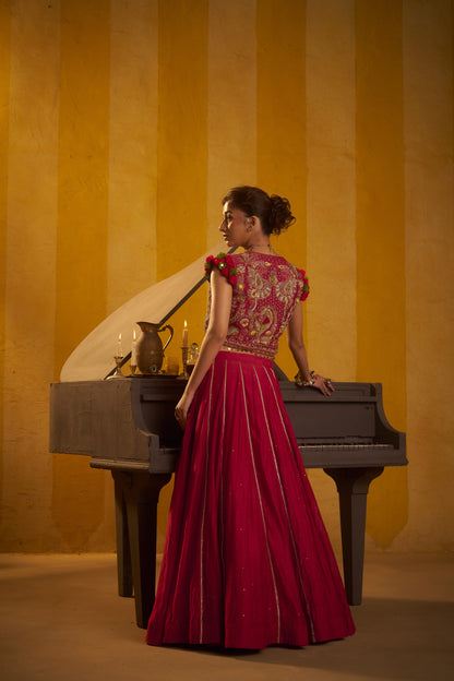 Gulaal lehenga set