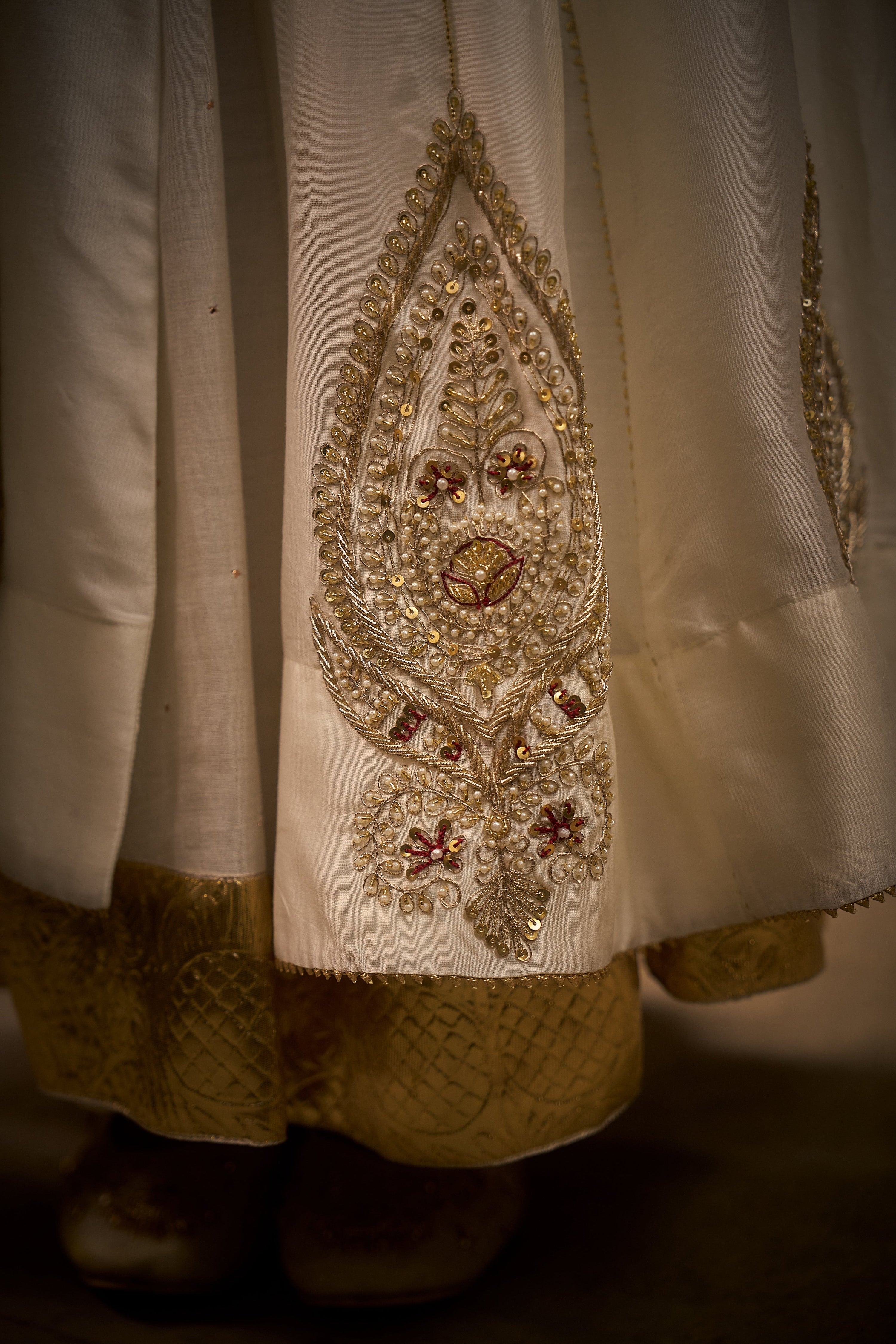 Ivory Anarkali Jacket