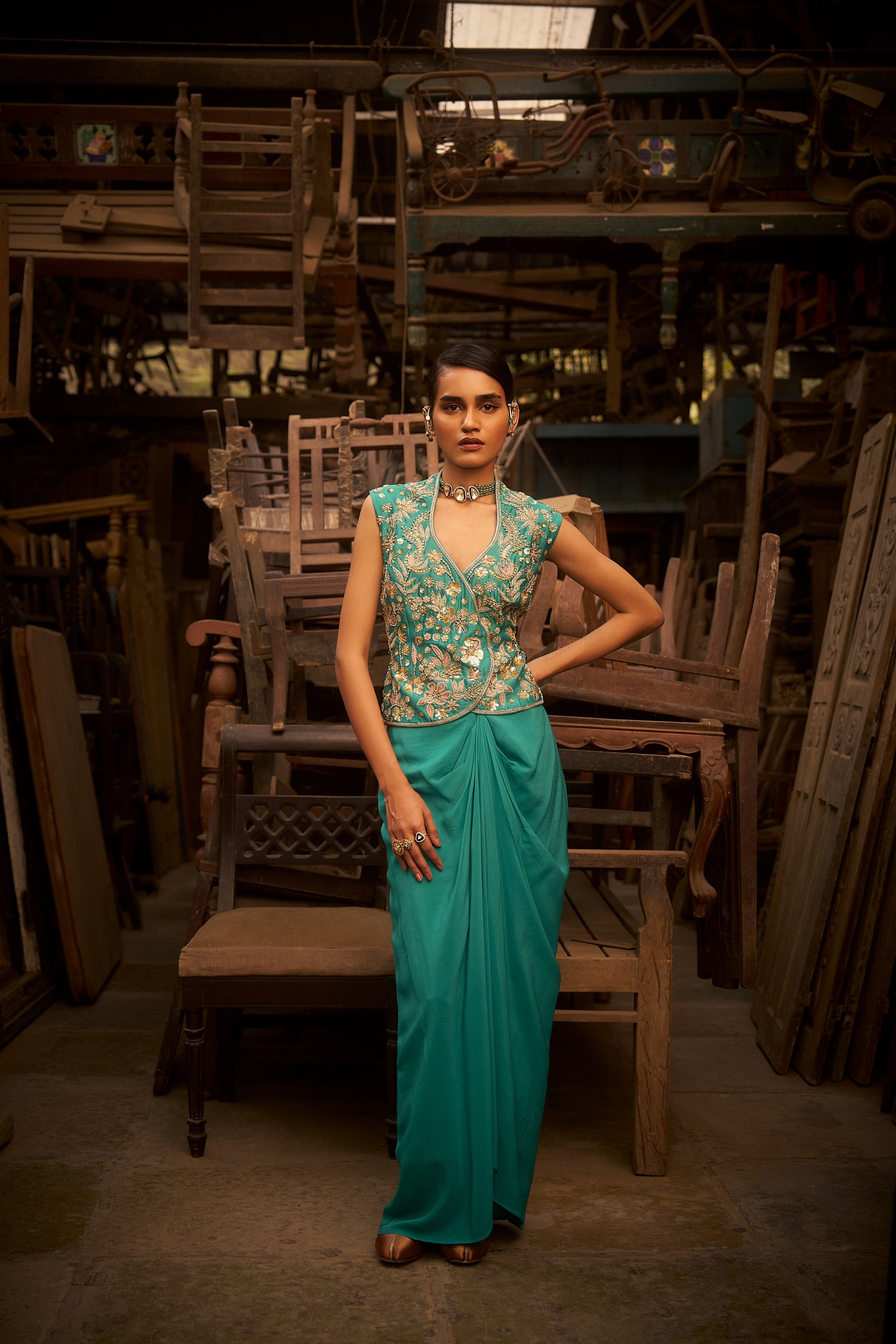 Turquoise Drape