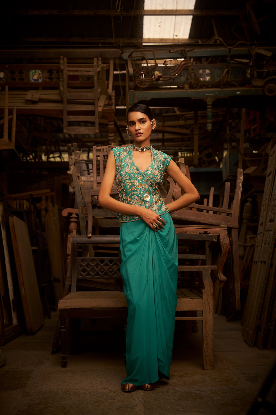 Turquoise Drape