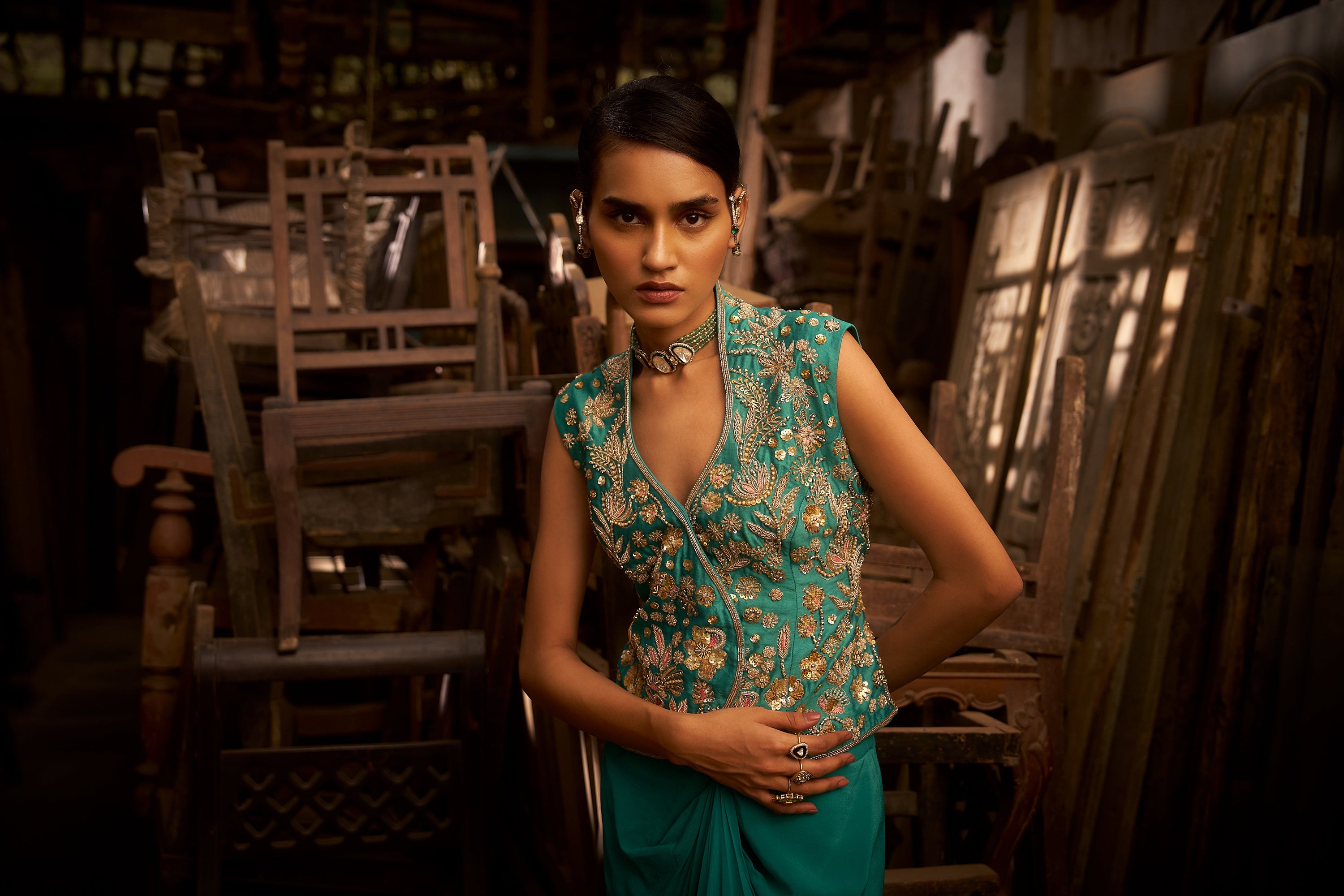 Turquoise Drape