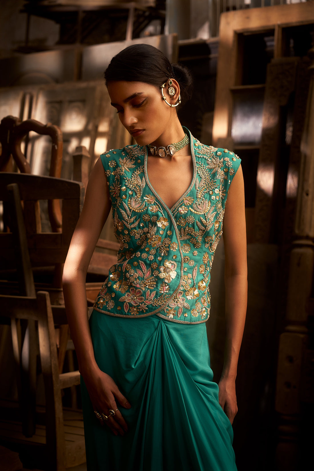 Turquoise Drape