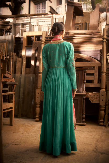 Aqua Marine Anarkali