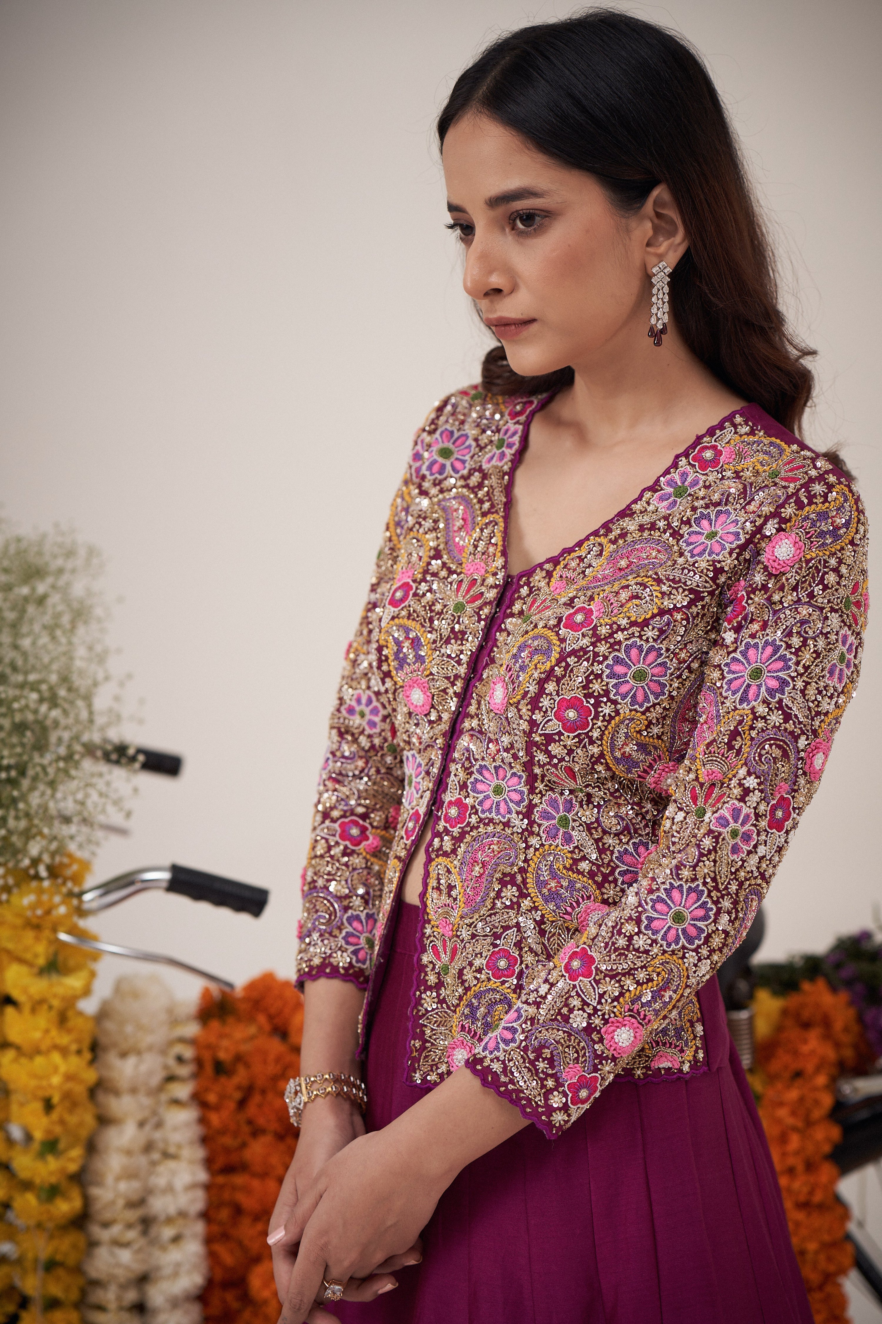 Bagicha Jacket Ghagra Set