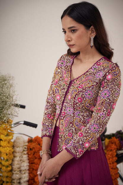 Bagicha Jacket Ghagra Set