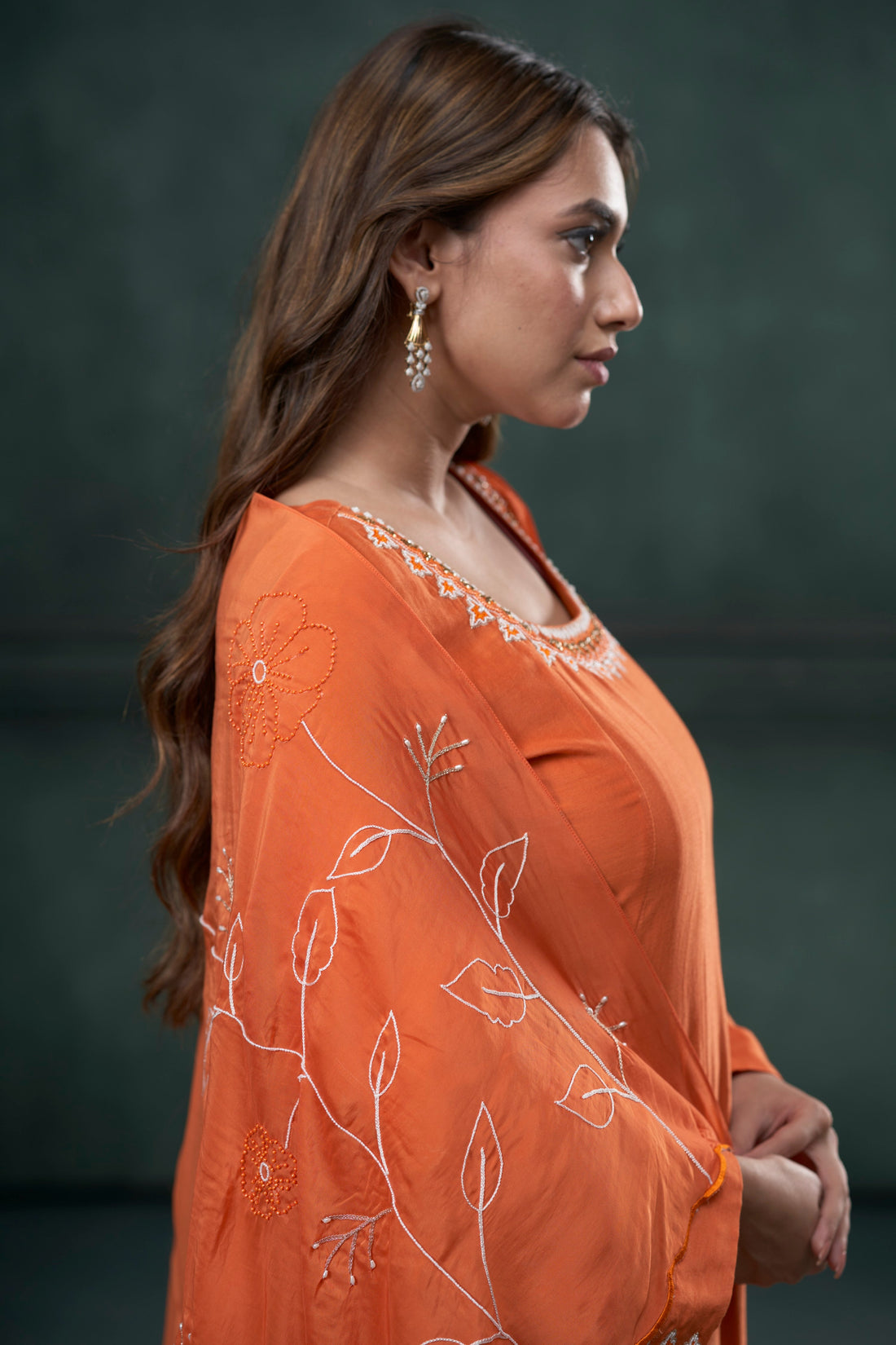 Coral Anarkali
