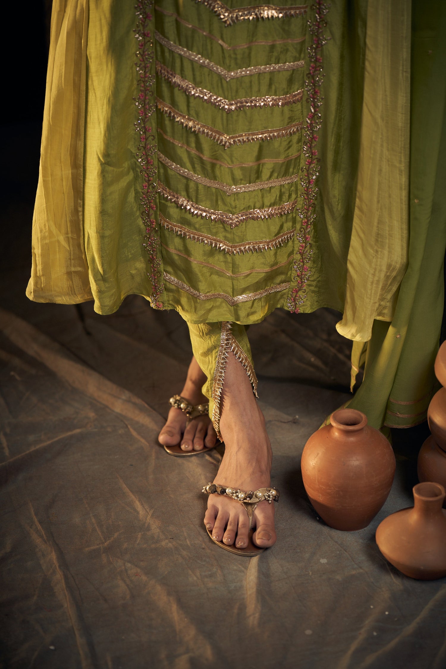 Gota Dhoti Set