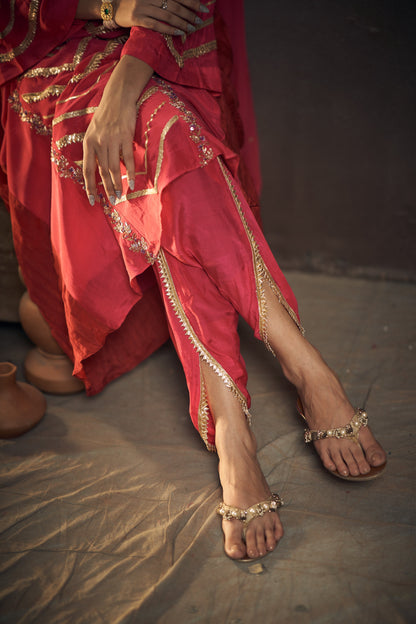 Gota Dhoti Set