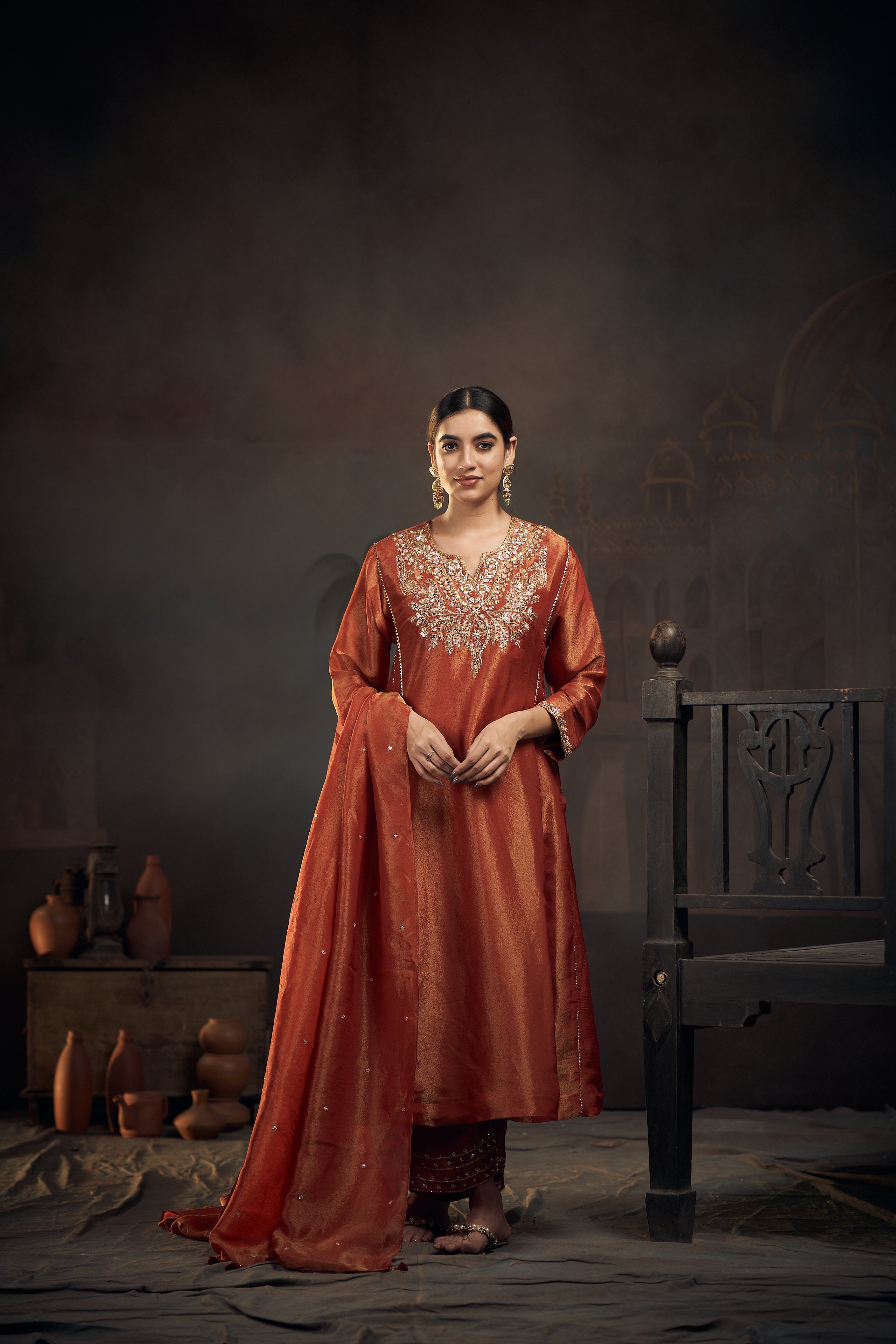 Tissue Kurta set