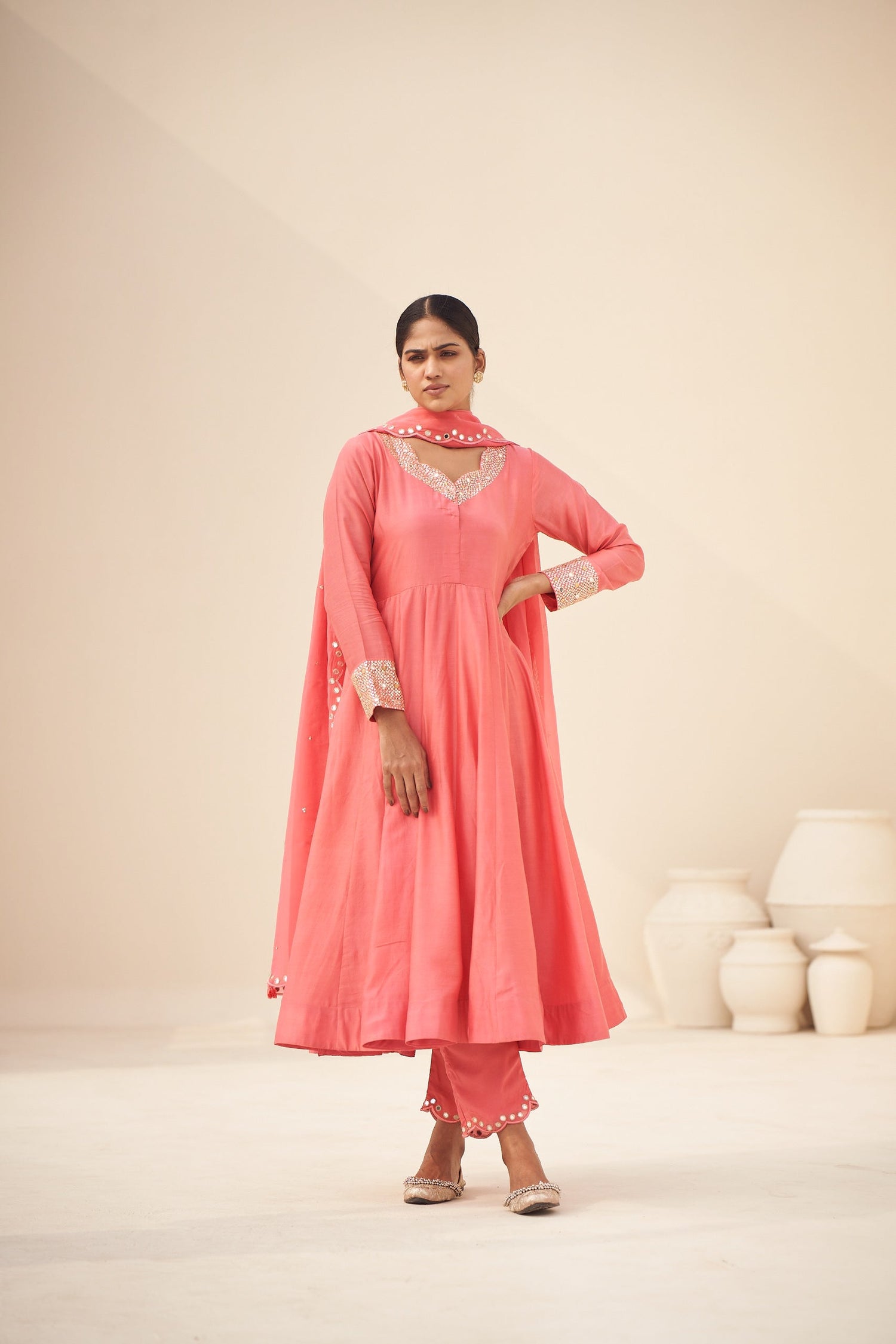 Parchayi Anarkali set