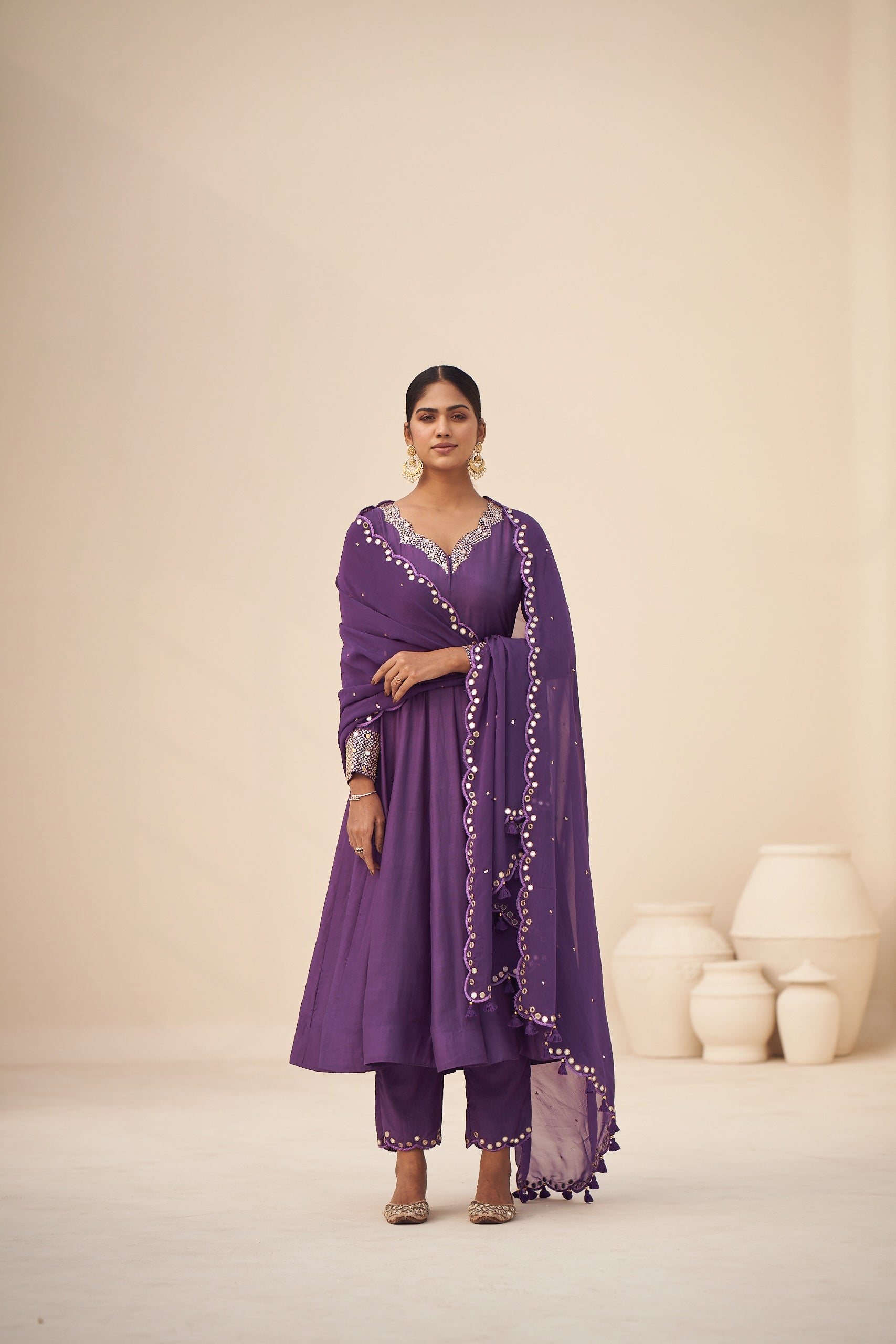 Parchayi Anarkali set