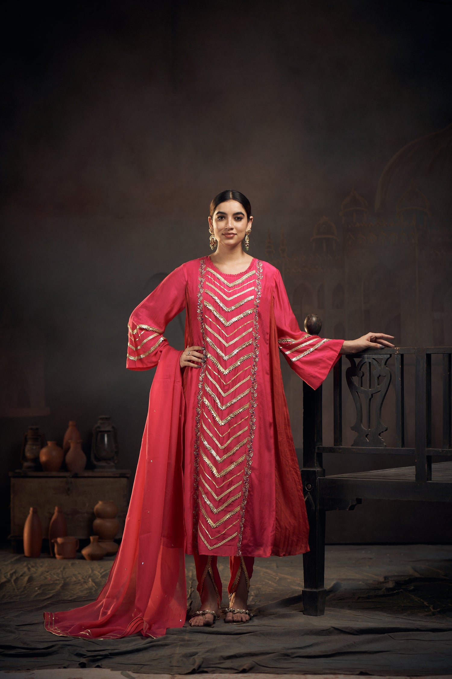 Gota Dhoti Set