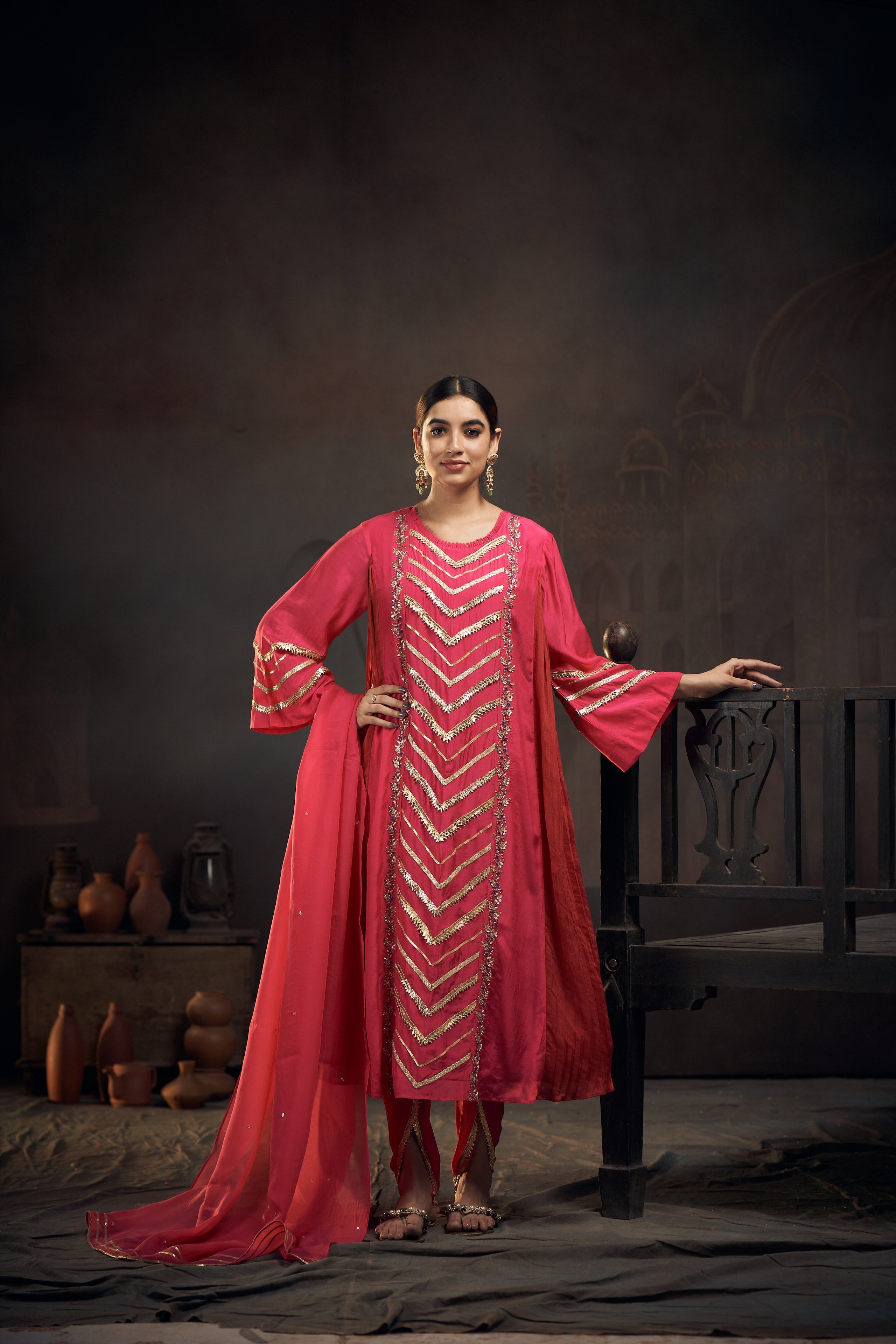 Gota Dhoti Set